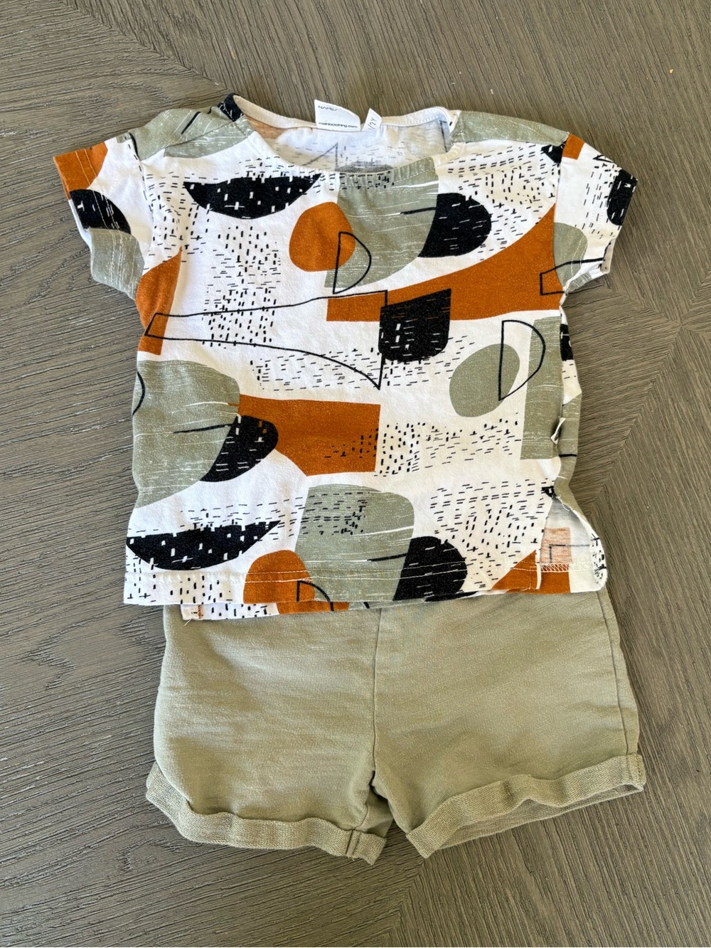 Light green neutral euro cotton Two-Piece Toddler eSet 2T 24 months boy gir
